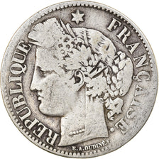 Moneta, Francja, Cérès, 2 Francs, 1870, Paris, F(12-15), Srebro, KM:817.1