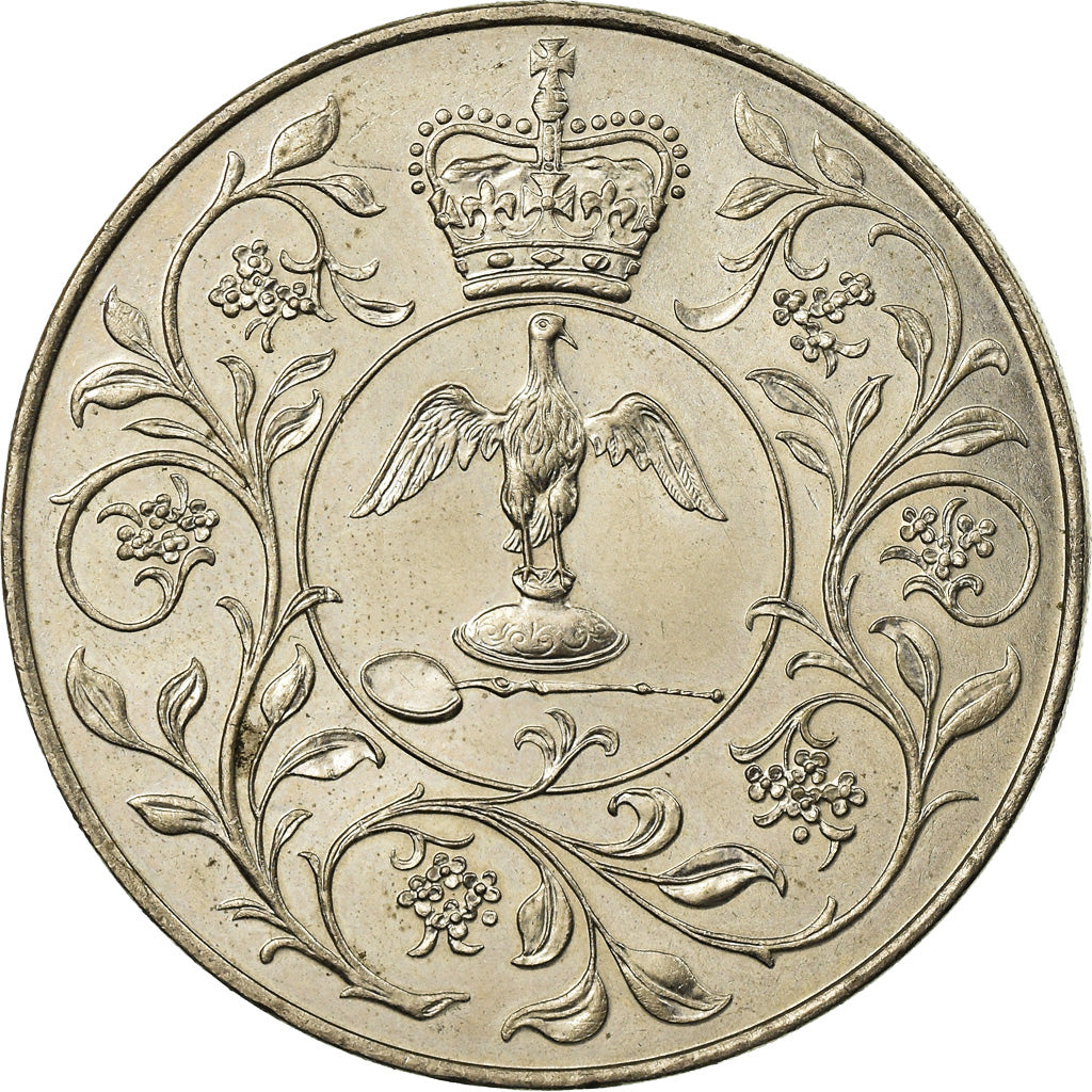 Coin, Great Britain, Elizabeth II, 25 New Pence, 1977, AU(50-53), Copper-nickel