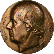 France, Medal, Souvenir du Centenaire d'Edgar Quinet, 1903, Ponscarme