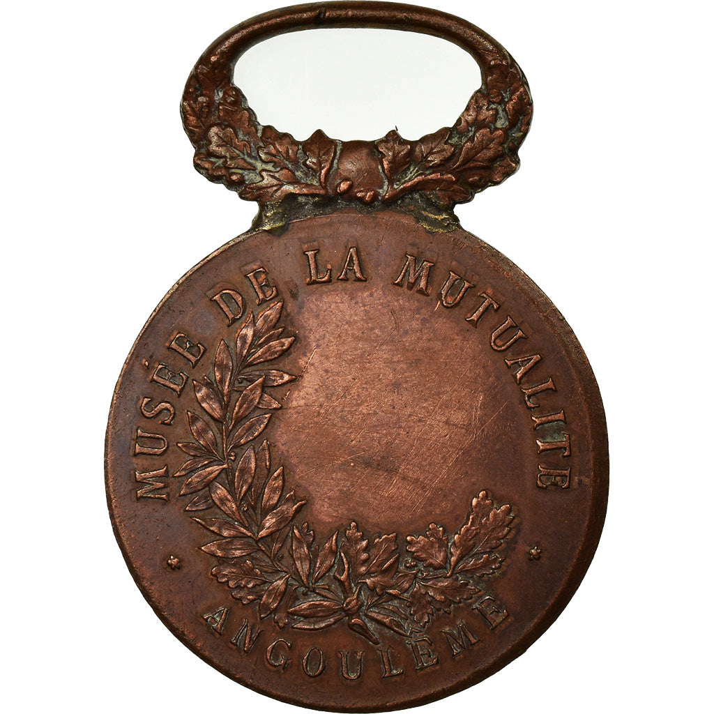 France, Medal, Musée de la Mutualité, Angoulème, EF(40-45), Copper