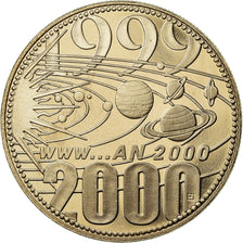 France, Medal, Europa, Passage à l'An 2000, 2000, MS(65-70), Copper-nickel