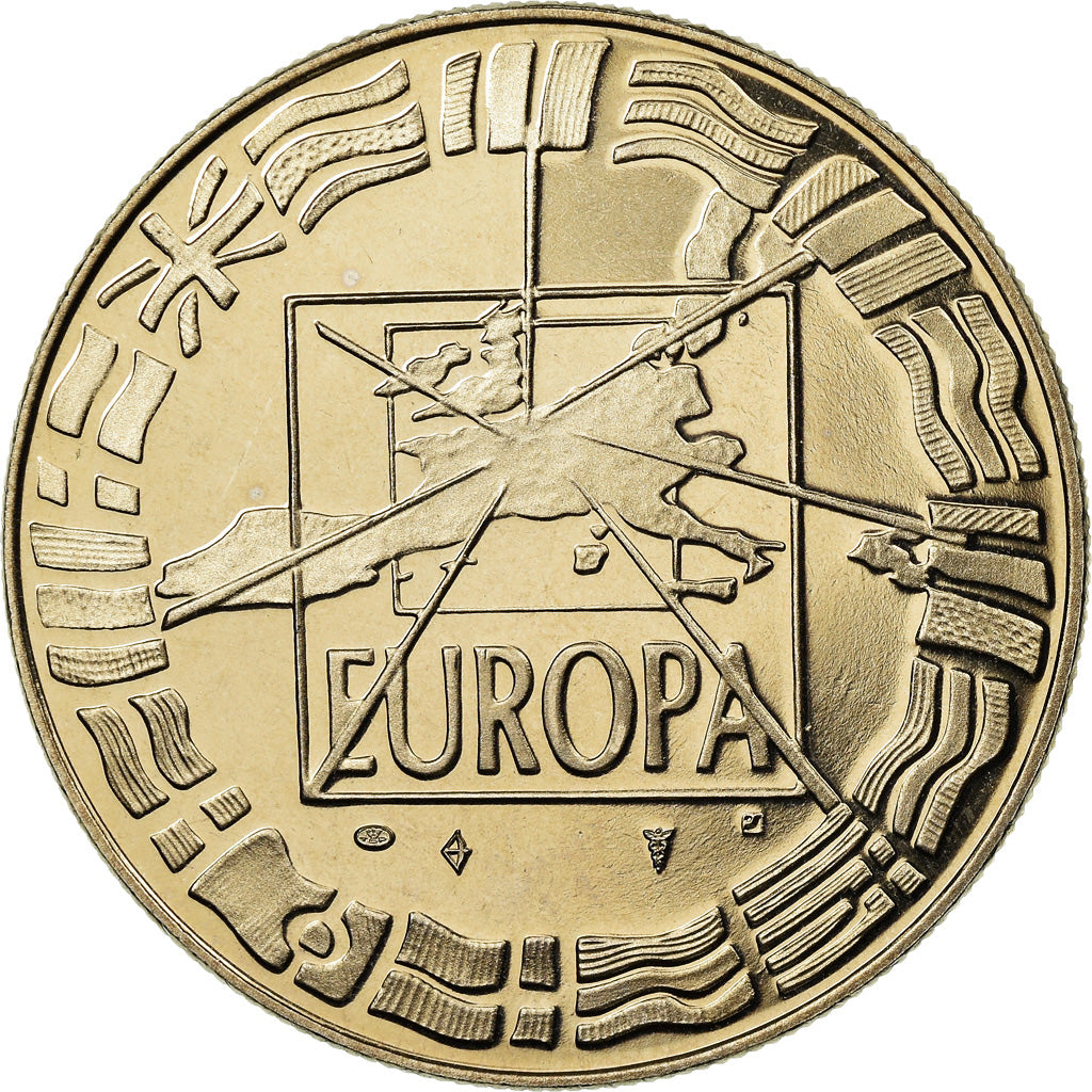 France, Medal, Europa, Passage à l'An 2000, 2000, MS(65-70), Copper-nickel