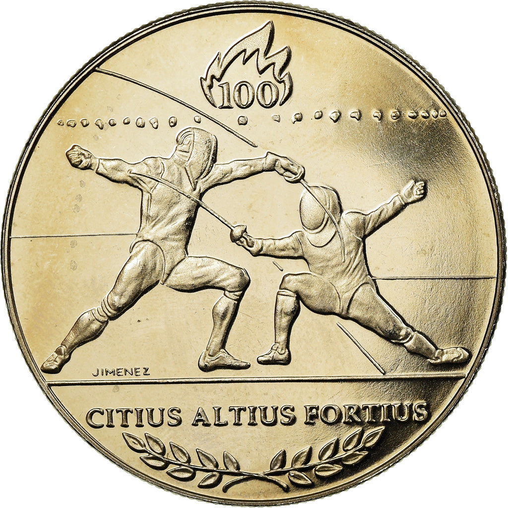 France, Medal, Jeux Olympiques d'Atlanta, Escrime, 1996, Jimenez, MS(65-70)