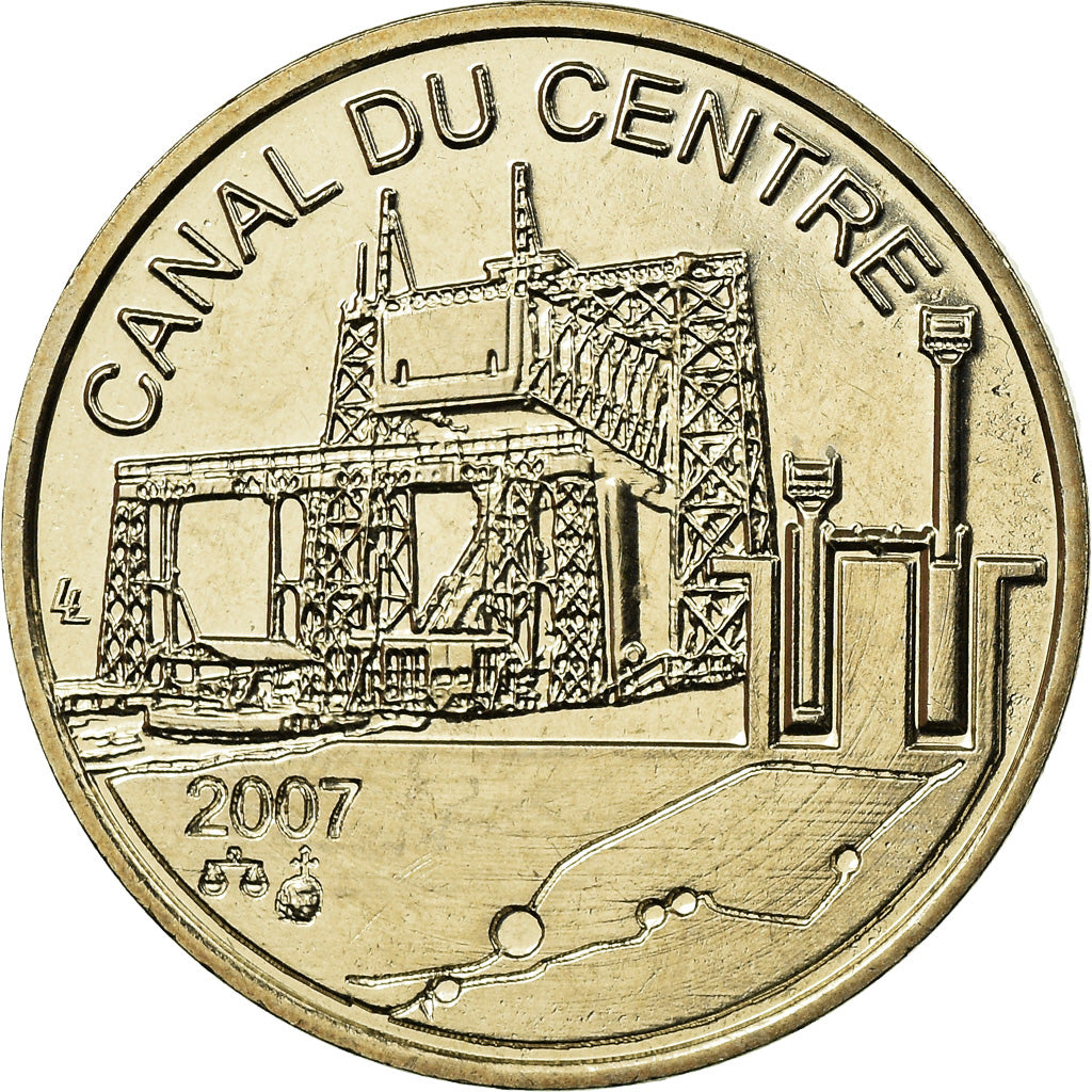 France, Token, Patrimoine Mondial, Le Canal du Centre, 2007, MS(65-70)