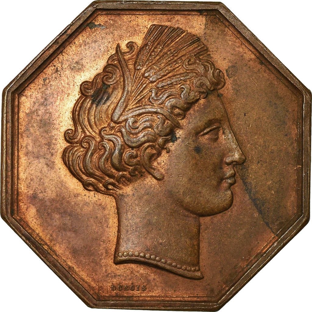 France, Token, Société d'Agriculture de Melun, 1823, Bescher, AU(55-58)