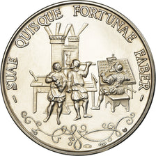 Italy, Medal, Fratelli Fabbri Editori, Business & industry, 1966, MS(63), Silver
