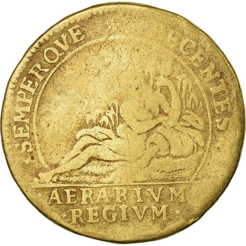 France, Token, Louis XIV Le Grand, VF(20-25), Brass