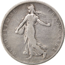 FRANCE, Semeuse, Franc, 1898, Paris, KM #844.1, VF(20-25), Silver, 23, Gadoury..