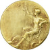 Francia, medalla, Art Nouveau, Femme Assise, EBC, Bronce dorado