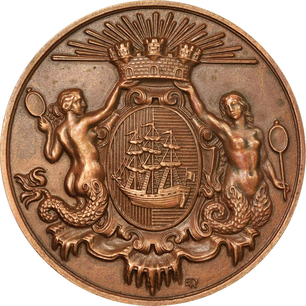 France, Medal, Chambre de Commerce de Dieppe, 1963, MS(63), Bronze