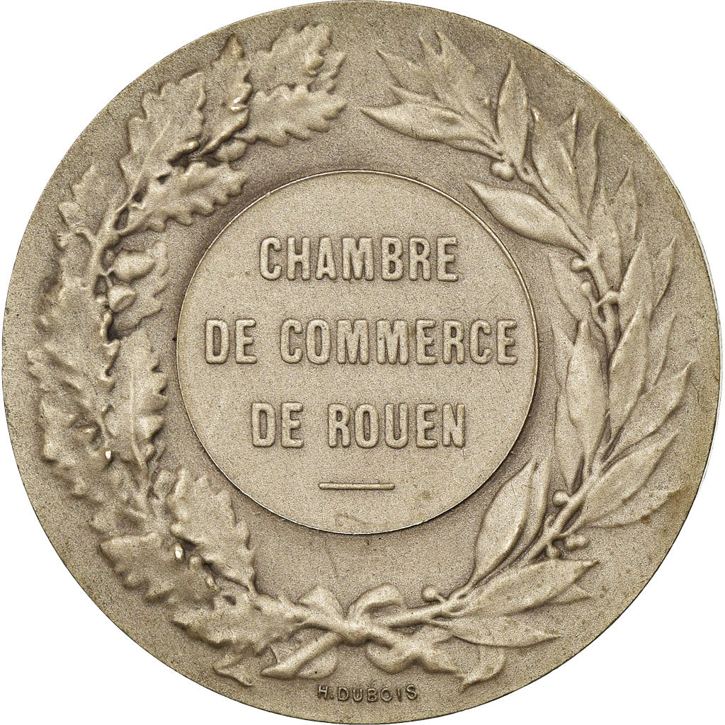 France, Médaille, Marianne, Chambre de Commerce de Rouen, Dubois.H, SUP, Argent