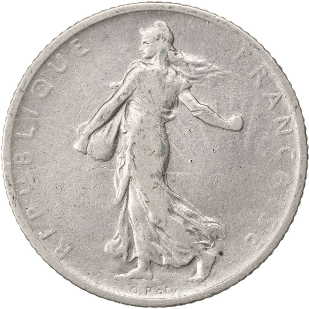 FRANCE, Semeuse, Franc, 1899, Paris, KM #844.1, VF(30-35), Silver, 23, Gadoury..