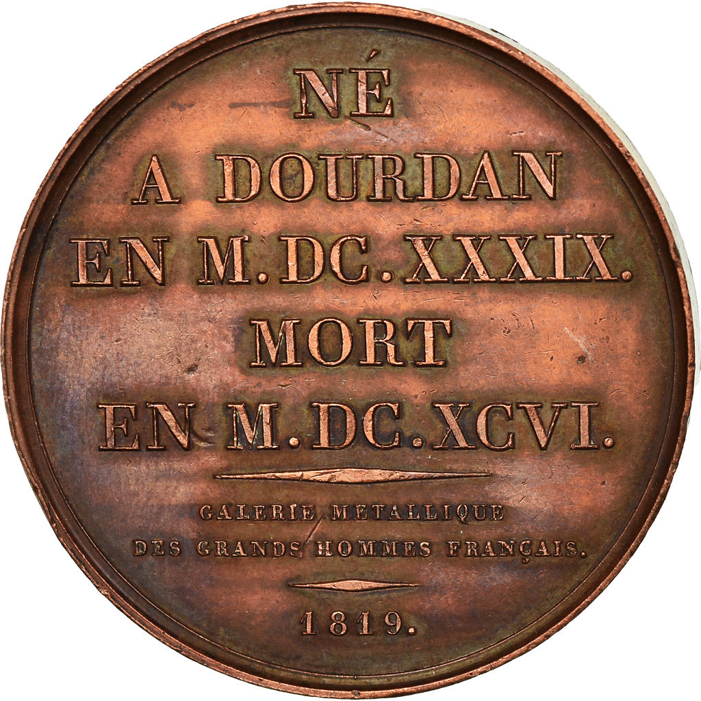 France, Medal, Galerie des Grands Hommes, Jean de la Bruyère, History, 1819