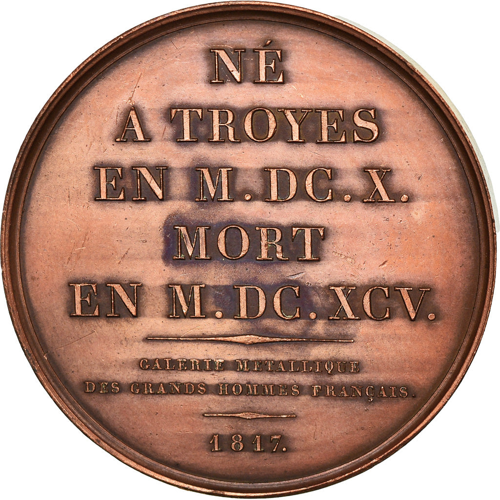France, Medal, Galerie des Grands Hommes, Pierre Mignard, History, 1817, Domard
