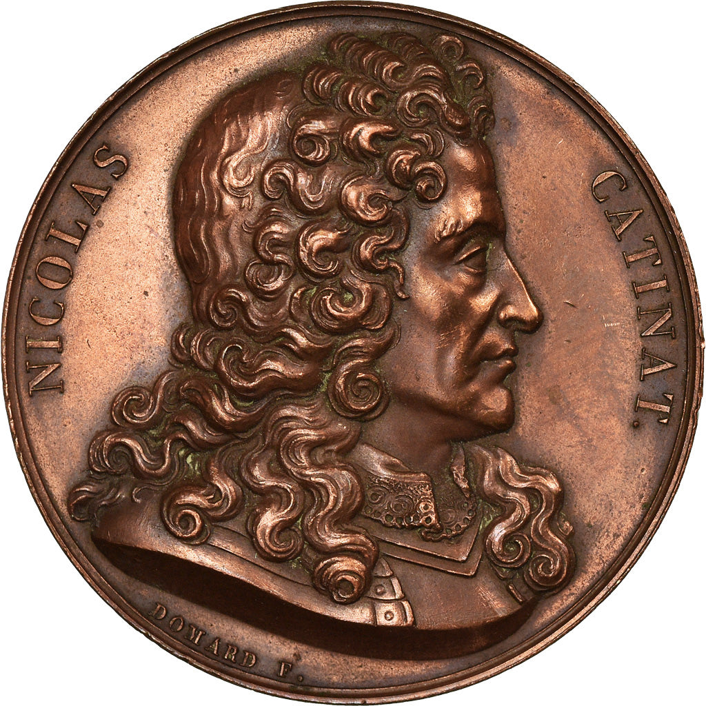 France, Médaille, Galerie des Grands Hommes, Nicolas Catinat, History, 1823