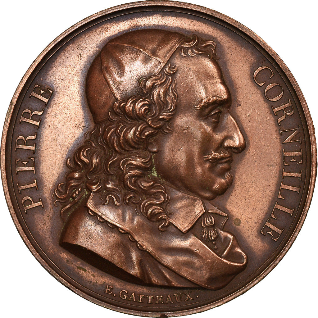 France, Medal, Galerie des Grands Hommes, Pierre Corneille, History, 1816