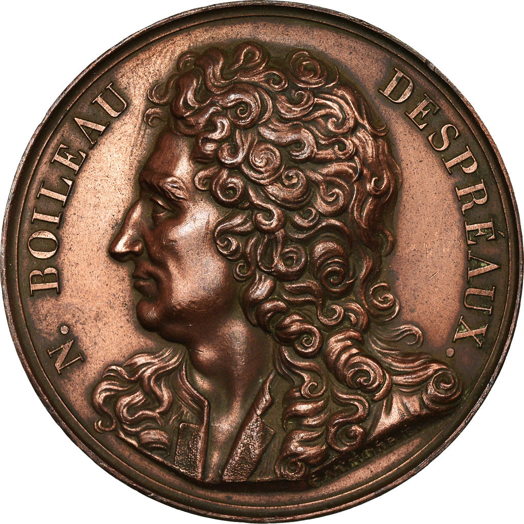 France, Medal, Galerie des Grands Hommes, Boileau Despréaux, History, 1817