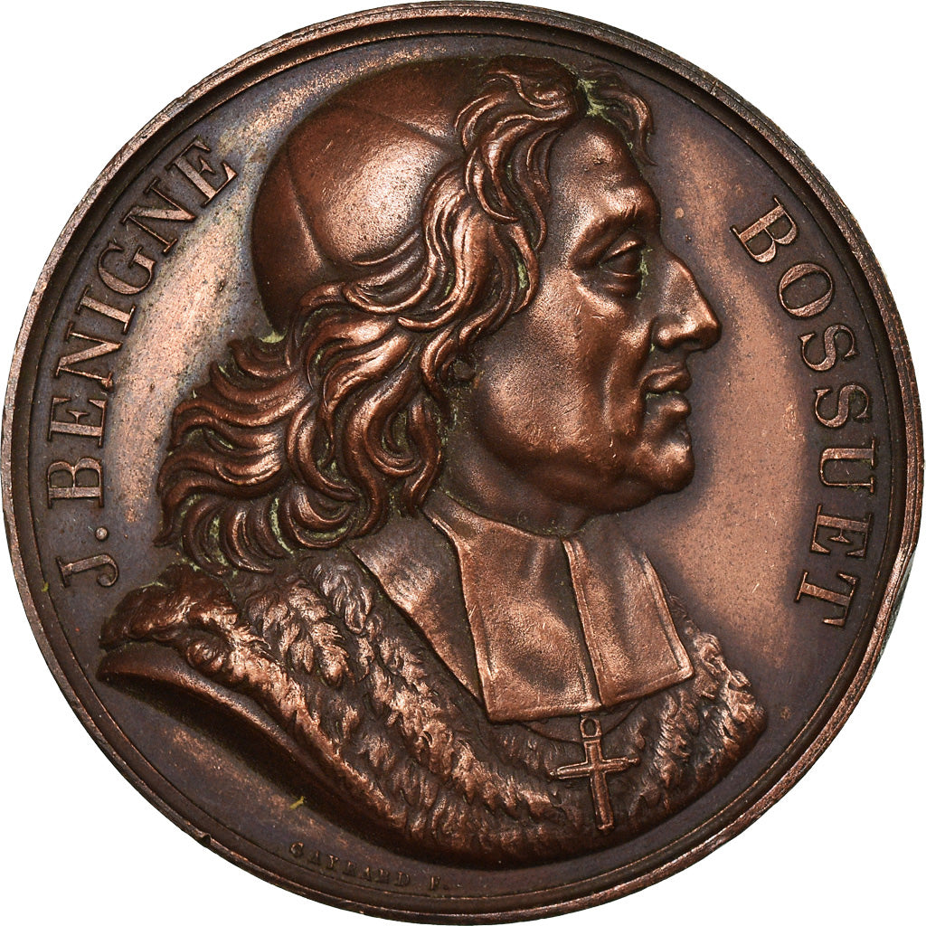 Francia, medaglia, Galerie des Grands Hommes, Bossuet, History, 1816, Gayrard