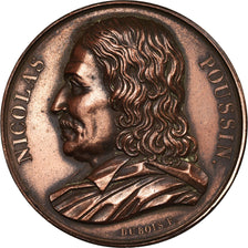 Francia, medaglia, Galerie des Grands Hommes, Nicolas Poussin, History, 1817