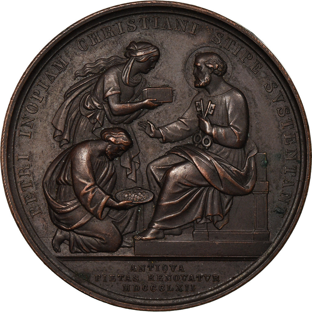 Vatican, Medal, Etats du Pape, Pie IX, 1862, Voigt, MS(60-62), Bronze