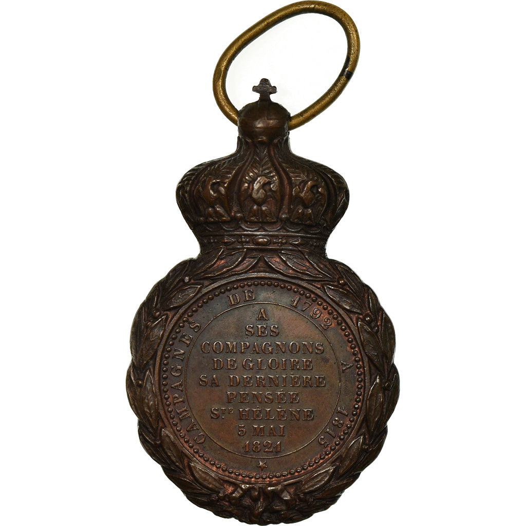 Francia, Napoléon Ier, Médaille de Saint Hélène, History, medaglia, 1857