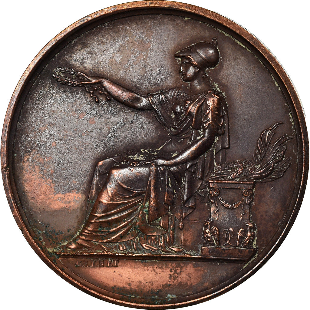 Frankreich, Medaille, Culture de Dahlias, Exposition de, 1842, Brenet, SS