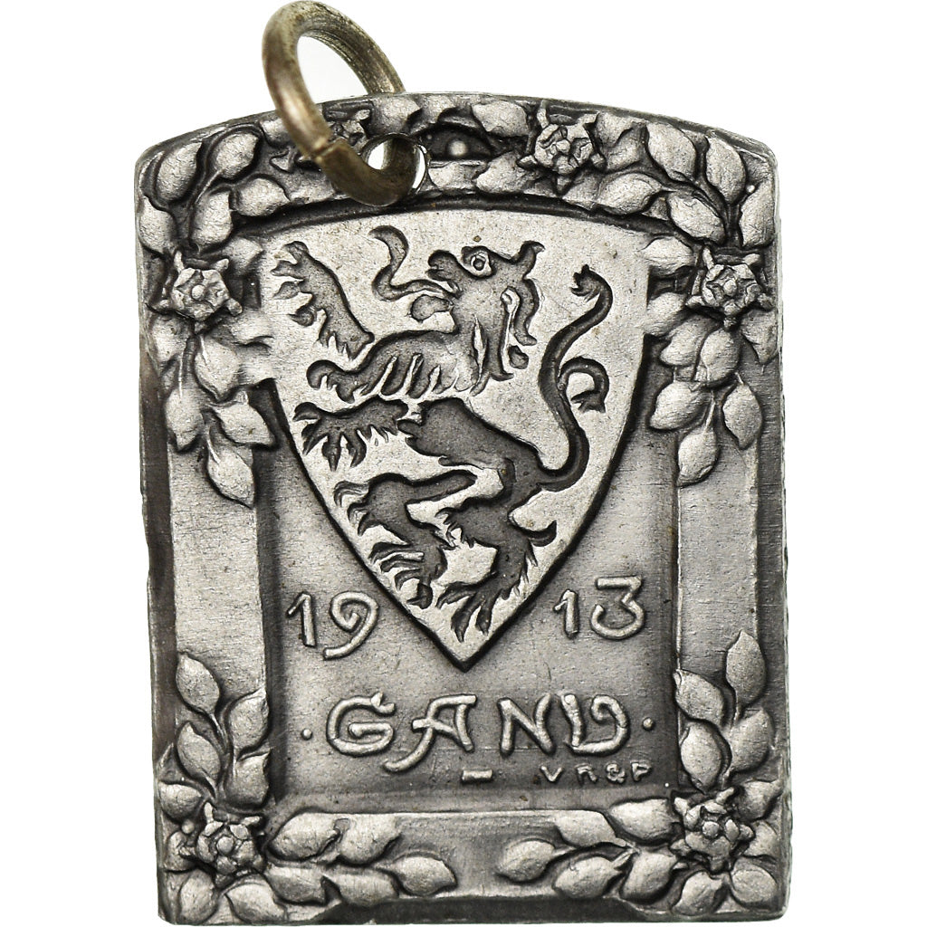 Belgium, Medal, Exposition Universelle de Gand, 1913, MS(64), Aluminum