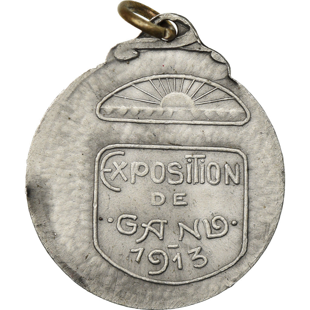 Belgium, Medal, Exposition Universelle de Gand, 1913, MS(63), Aluminum