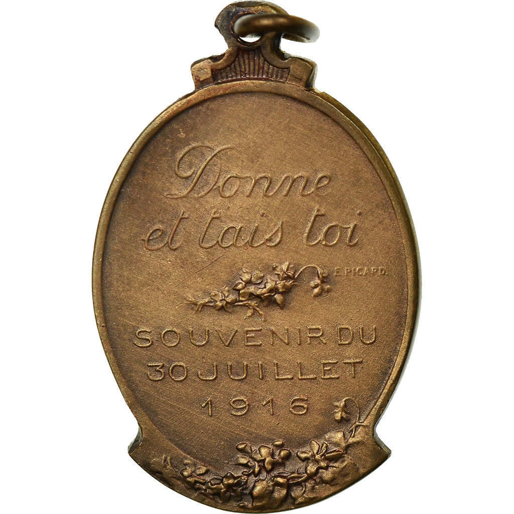 Belgium, Medal, Pour la Belgique, Assistance Discrète, 1916, Devreese, MS(63)