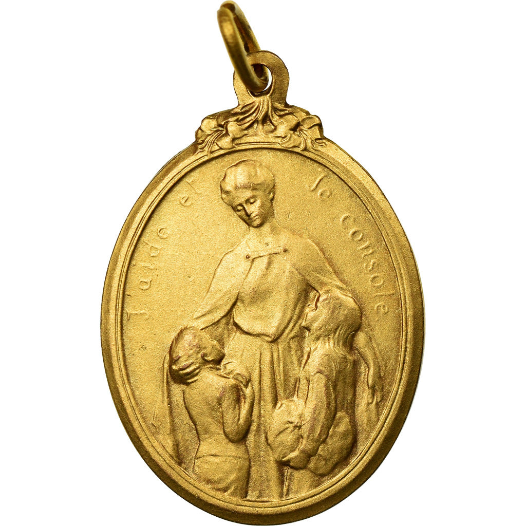 Belgium, Medal, La Fleur de l'Orphelin, Devreese, AU(55-58), Gilt Bronze