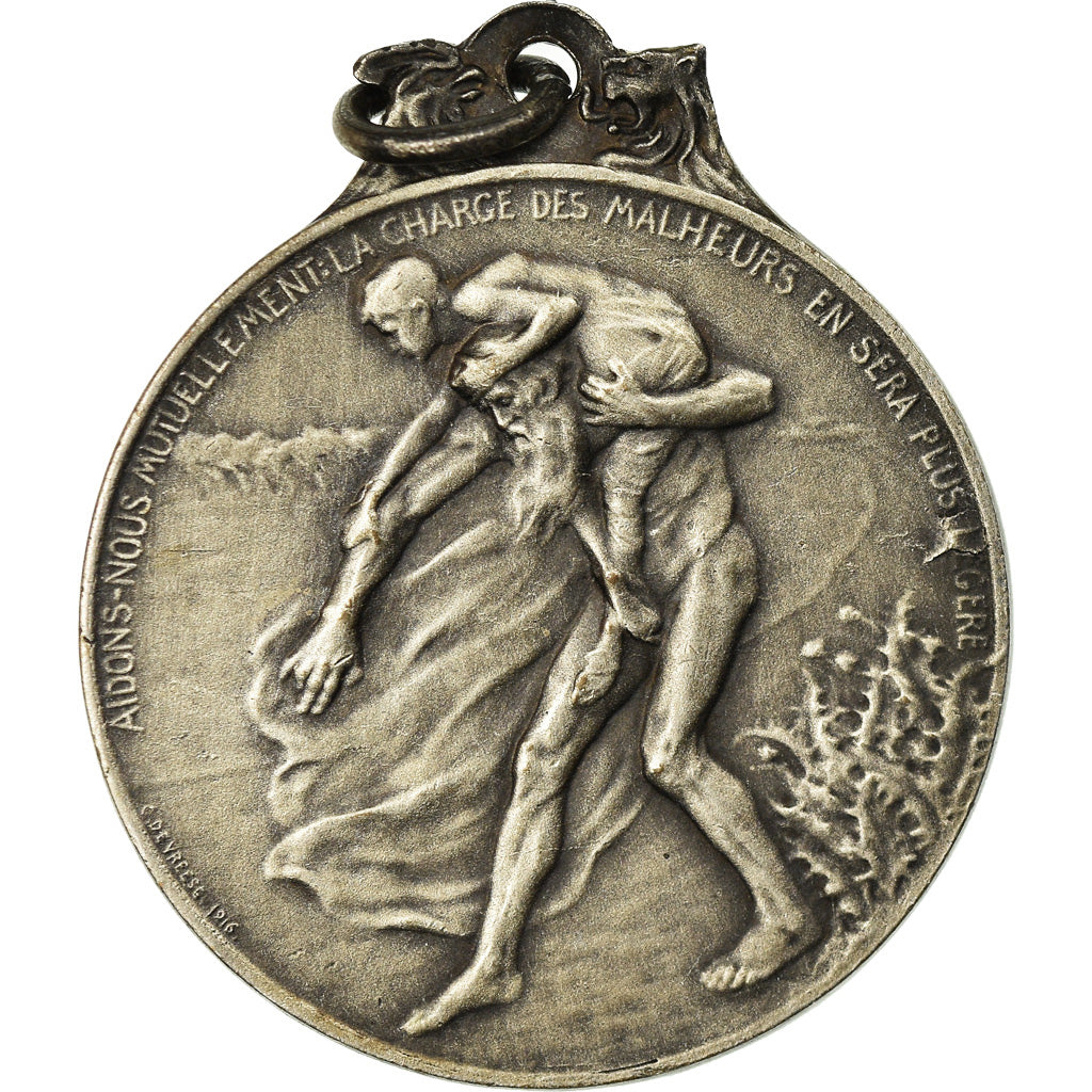 Belgio, medaglia, Fête de Bienfaisance, Politics, Society, War, 1917, Devreese