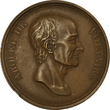 France, Medal, Arouet de Voltaire, Dumarest, AU(55-58), Bronze