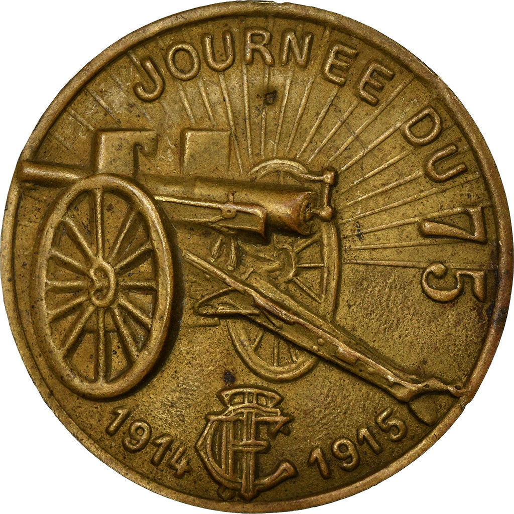 France, Medal, Journée du 75, Politics, Society, War, 1914-1915, AU(55-58)