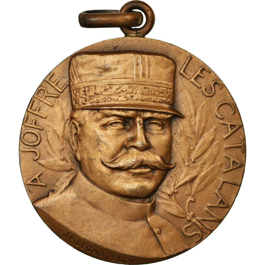 Frankreich, Medaille, Joffre, Journée Catalane, Politics, Society, War, 1916