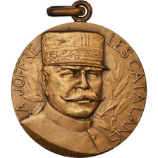 Frankreich, Medaille, Joffre, Journée Catalane, Politics, Society, War, 1916