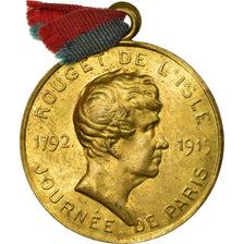 France, Rouget de L'Isle, Journée de Paris, Politics, Society, War, Medal