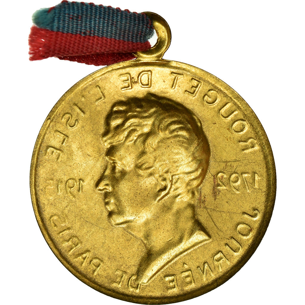 France, Rouget de L'Isle, Journée de Paris, Politics, Society, War, Medal