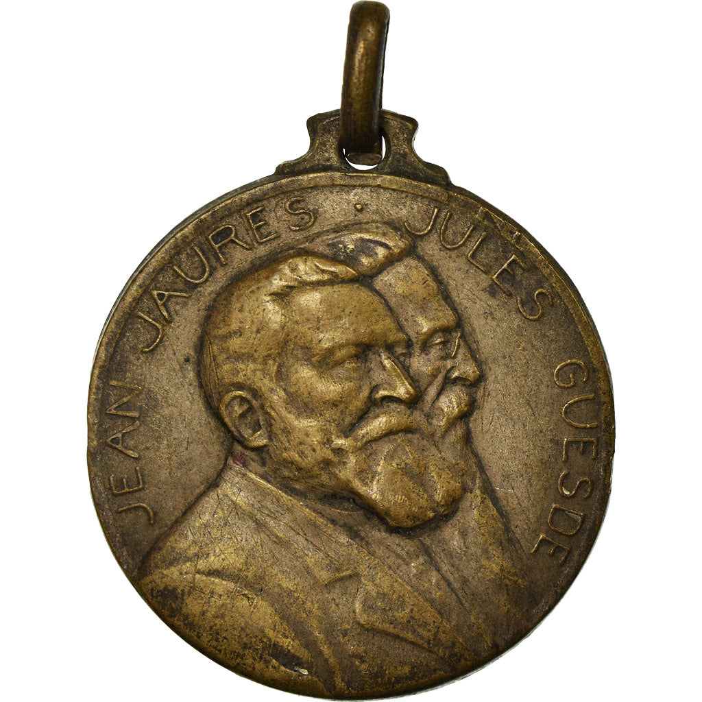 Francia, medalla, Jean Jaurès, Jules Guesde, MBC, Bronce