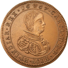 Spain, Token, Societas Europeana Numismatica, Charles II, MS(63), Bronze