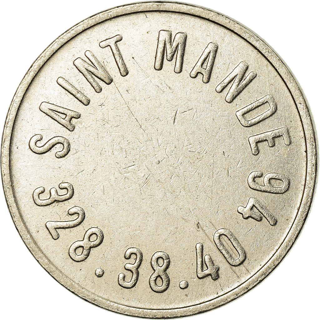 France, Token, M.C, Saint-Mandé, AU(55-58), Copper-nickel