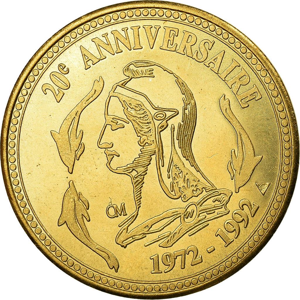 France, Token, Numismatique et Change, 20ème Anniversaire, 1992, MS(65-70)