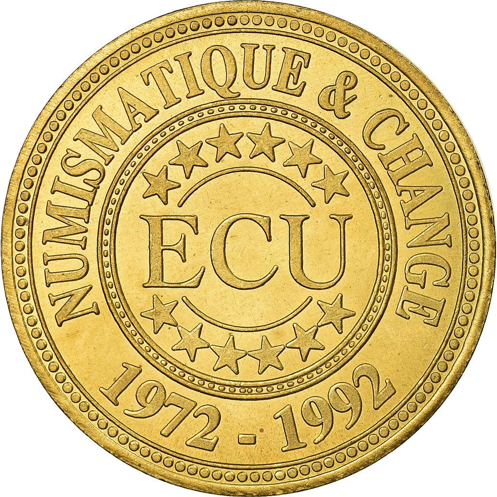 France, Token, Numismatique et Change, 20ème Anniversaire, 1992, MS(65-70)
