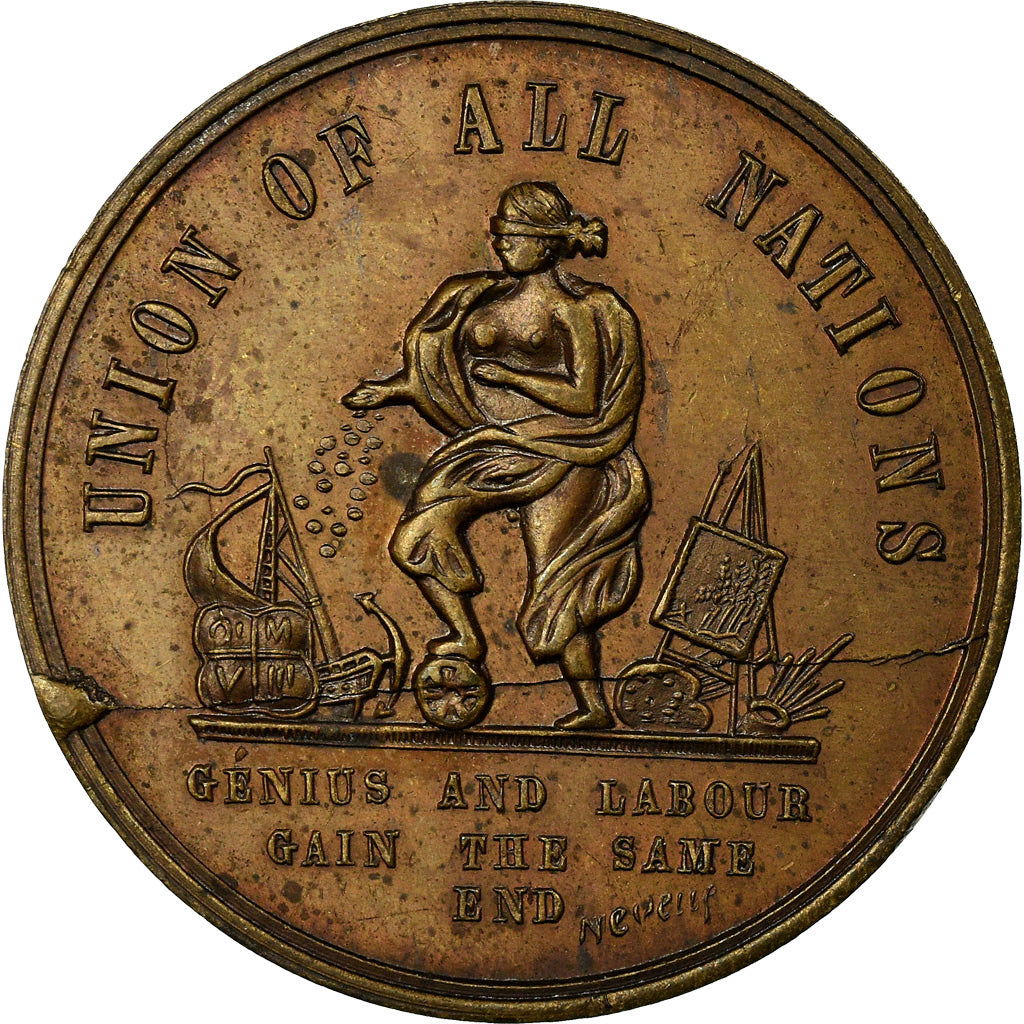 United Kingdom , Token, Exposition Universelle de Londres, 1851, AU(55-58)