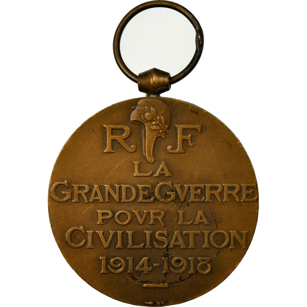 Francia, La Grande Guerre pour la Civilisation, medalla, 1914-1918, Excellent