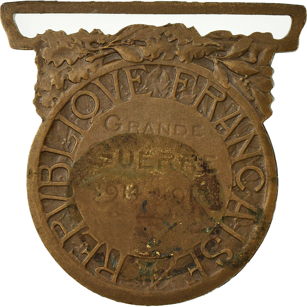 Frankrijk, Grande Guerre, Medaille, 1914-1918, Heel goede staat, Morlon, Bronze