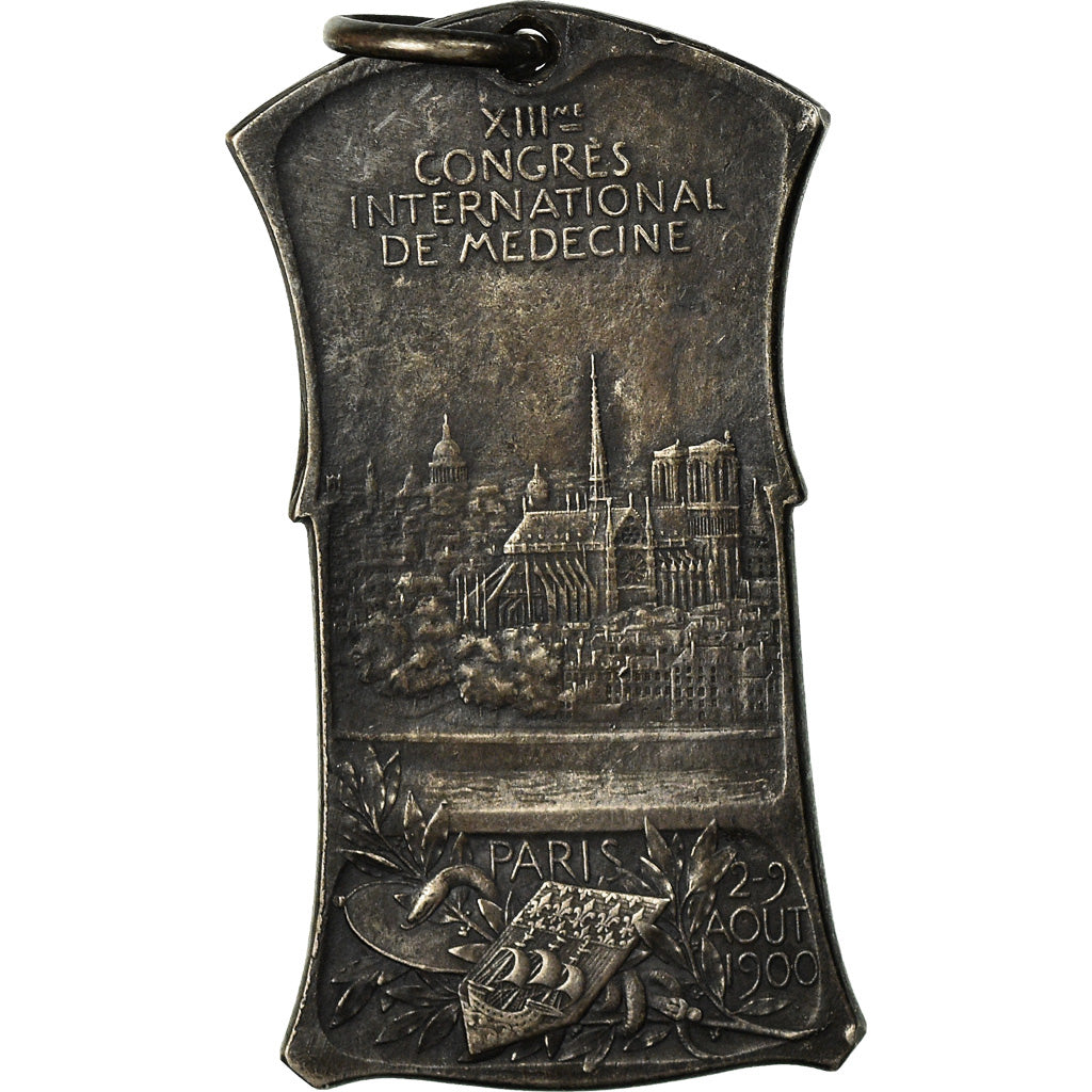 France, Médaille, XIIIème Congrès International de Médecine, Paris, 1900