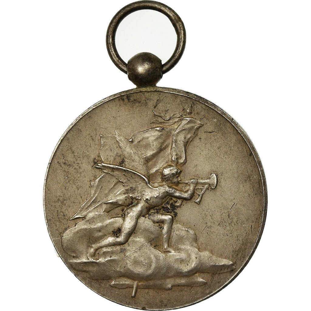 Francia, Pour 30 Raids Militaires sur 750 Kms, medalla, 1913, Good Quality