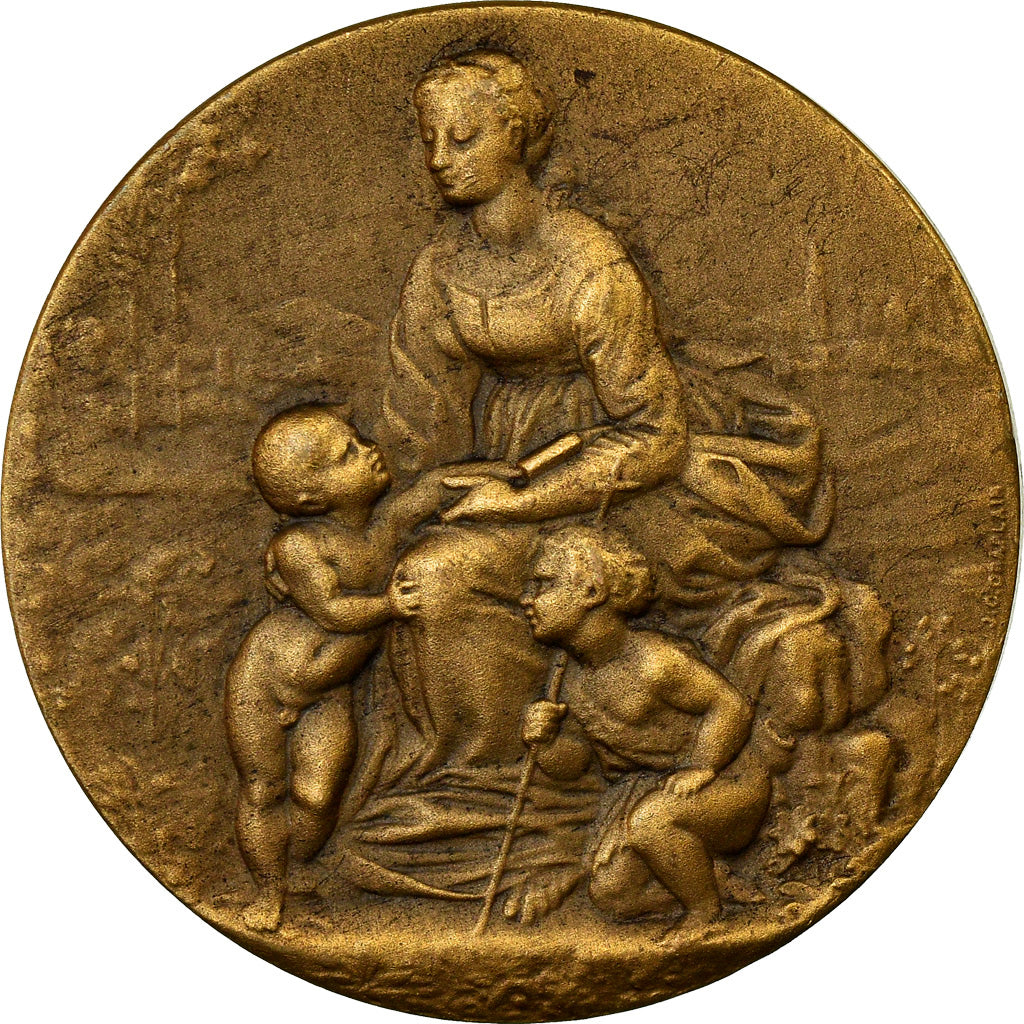 France, Medal, Belle Jardinière, Souvenir du Centenaire, Paris, 1930, Chaplain