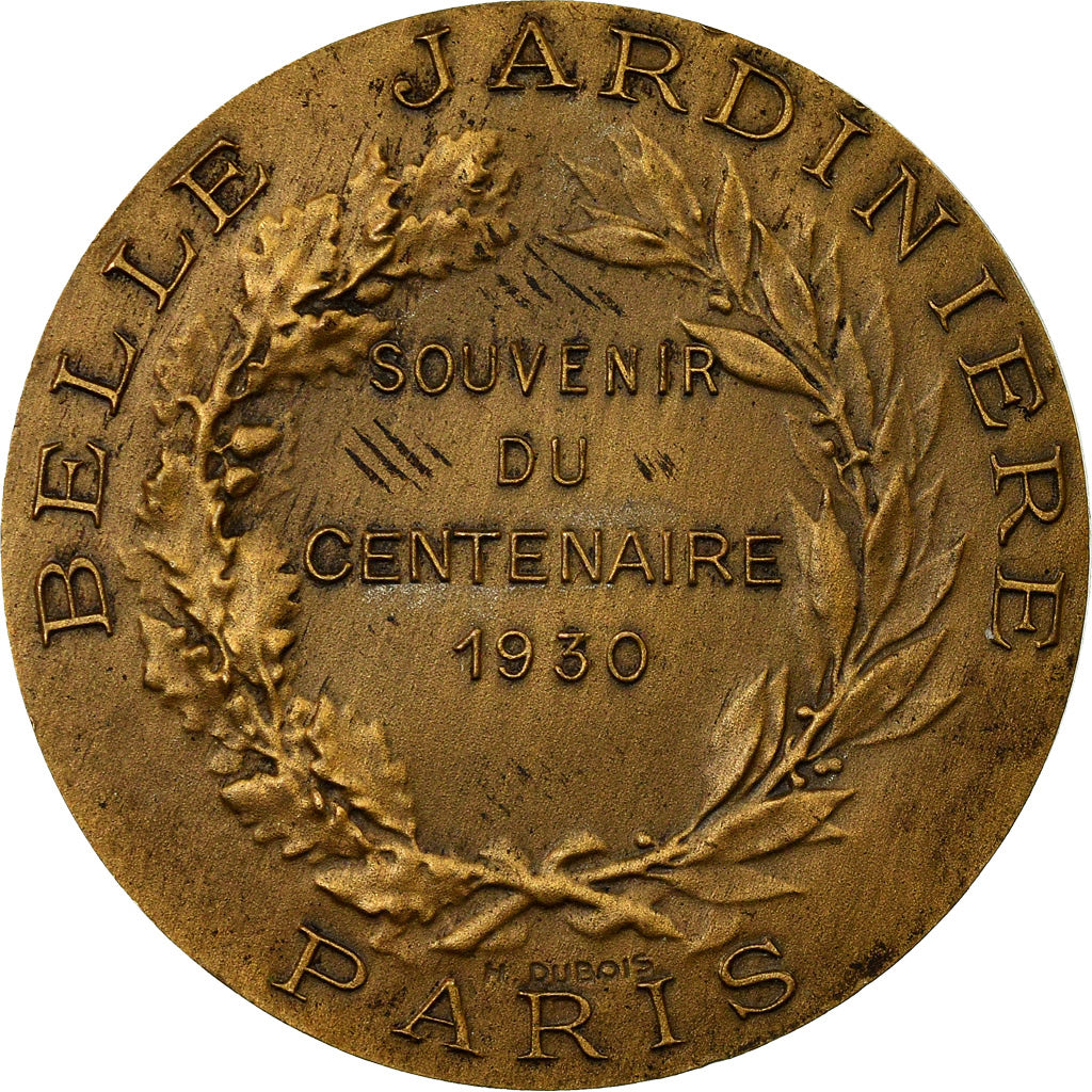 France, Medal, Belle Jardinière, Souvenir du Centenaire, Paris, 1930, Chaplain