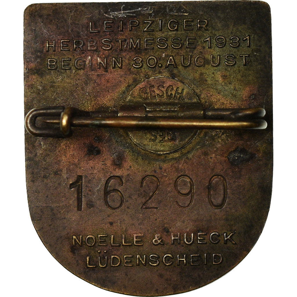 Germany, Leipziger Messe, Foire de Leipzig, Medal, 1931, Excellent Quality